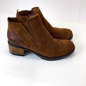 Aetrex Frankie Suede Ankle Boots womens size 38 7.5-8